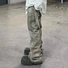 Faded Heritage Paint Splash Relaxed Denim