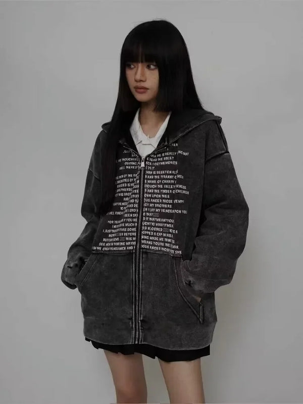 Plush Zip Oversized Cozy Hoodie