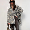 Trendy Plaid Casual Long Sleeve Blouse