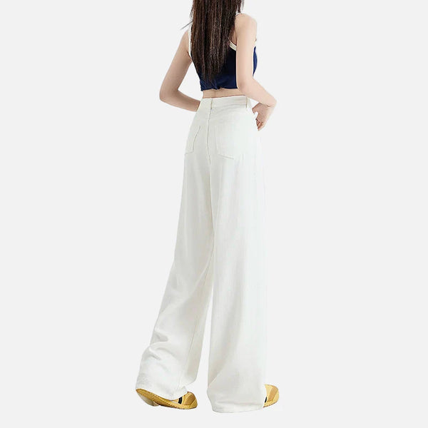 Cozy White Soft White Bell Leg Denim alternatif görünüm