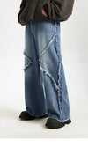 Stitched Relaxed Footed Denim