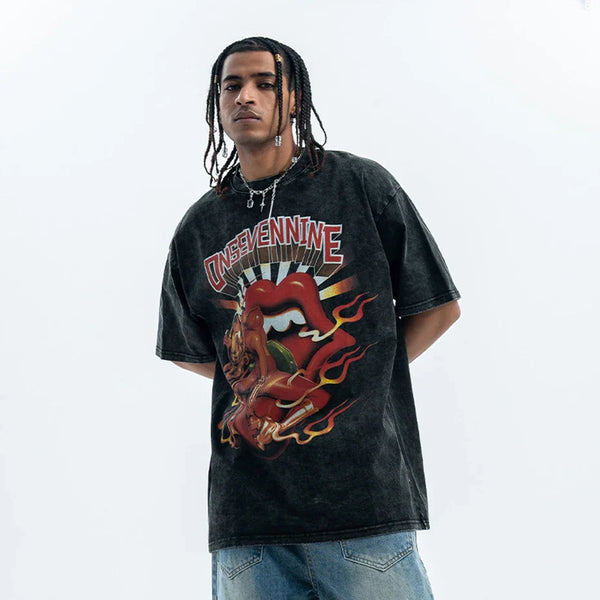 Wildfire Art Graphic T-Shirt alternatif görünüm