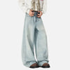 2000s Light Blue Torn Relaxed Bell Leg Denim