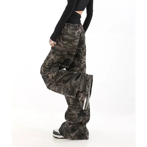 Women's Woodland Oversized Street Pants alternatif görünüm