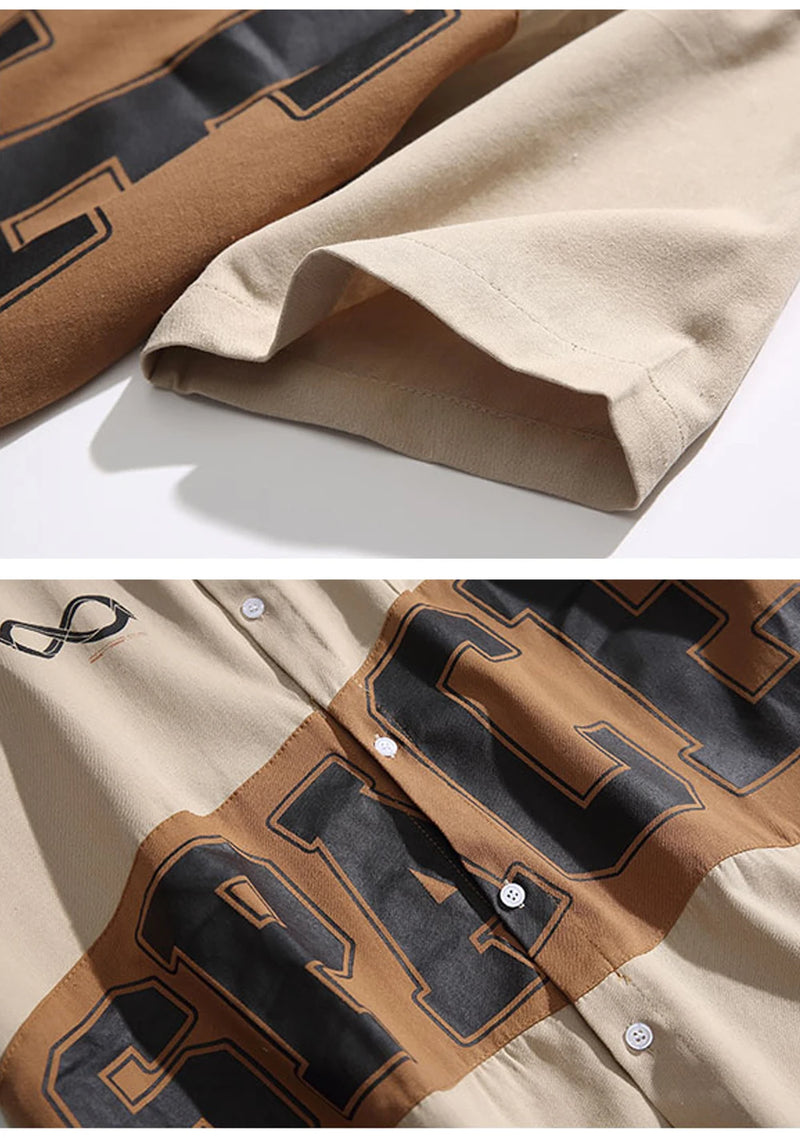 Galaksi Baskılı Gömlek, yan görünüm — Navra Wear