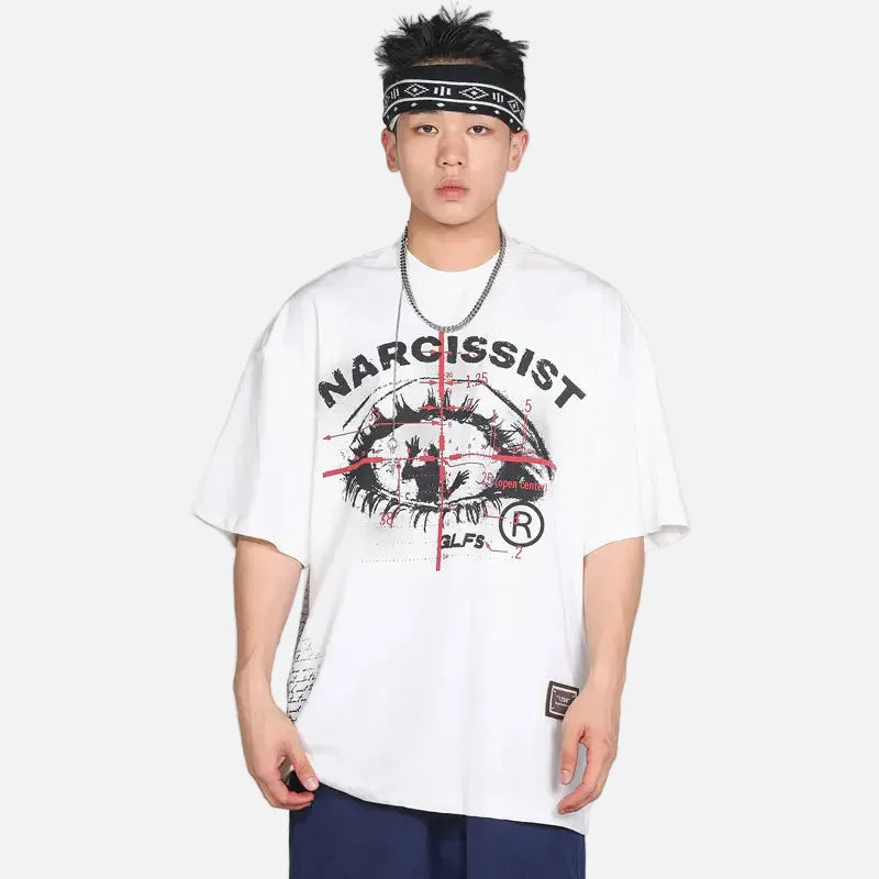 Grit-Style Eye Cross Illustrated Imprinted T-Shirt