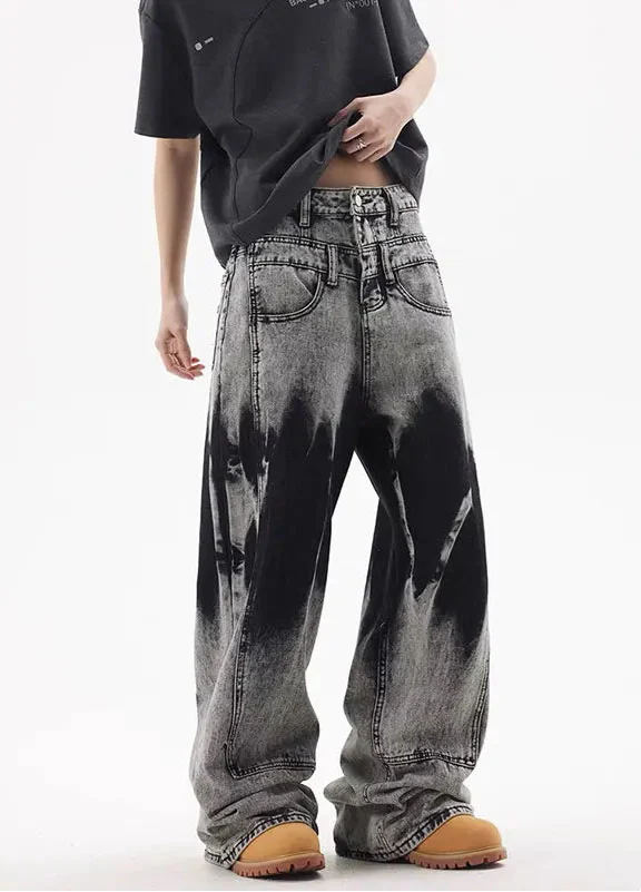 Heritage Mosaic Batik Wide Denim