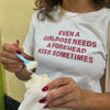 Kiss Forehead boss Girl T-Shirt