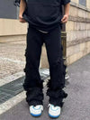 Yıkanmış Yırtık Detaylı Jean Pantolon, yakın çekim — Navra Wear