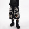Heritage Western Style Worn Out Denim Shorts