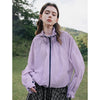 Silk Weave Drawstring Collar Top