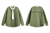 Front view of the Women's Spring Hippie Shirt from DAXUEN.