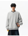 Sade Bisiklet Yaka Sweatshirt, yakın çekim — Navra Wear