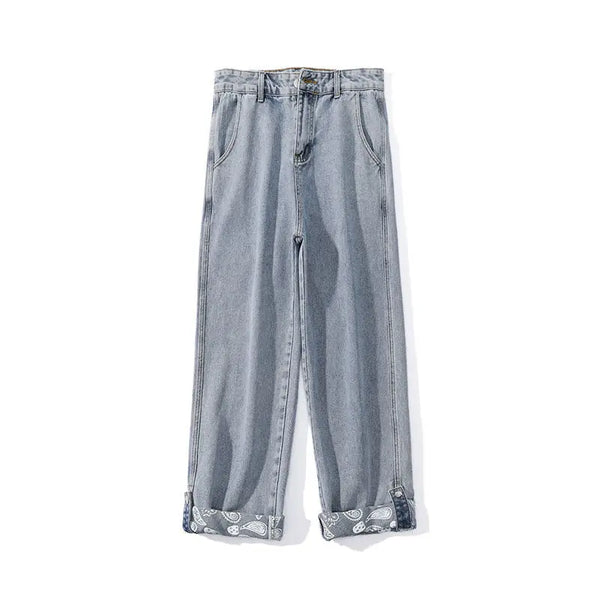 Metro High Street Mosaic Zipper Relaxed Denim alternatif görünüm