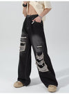 Vintage Wide Leg Pantolon, stil görünüm — Navra Wear
