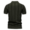 Airflow Multi-Stripe Mesh Collar-Knit T-Shirt