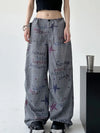 Vintage Wide Leg Jogger, yan görünüm — Navra Wear