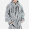 Strap Velvet Casual Hood Sweatshirt