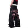 Chic Letter Printed Chill Fit Denim