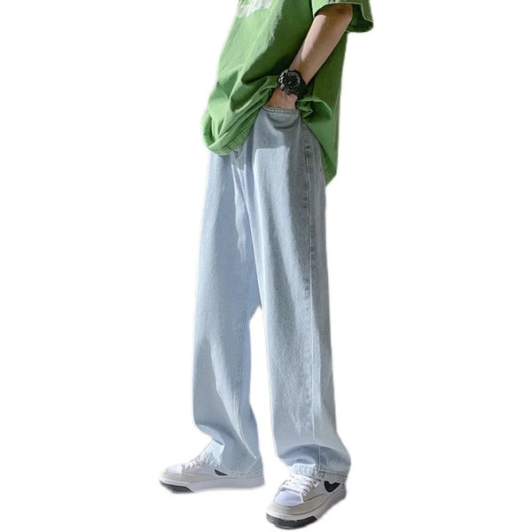 Relaxed Green Bell Leg Denim alternatif görünüm