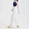 Cozy White Soft White Bell Leg Denim