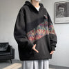 Contrast Color Mosaic Sweatshirt