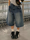 Metro Rinse Rebel Rivets Denim Shorts