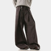 Creased Wool Palazzo Trousers