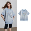 Frosted Heat-Wave Laid-Back Short Sleeve T-Shirt