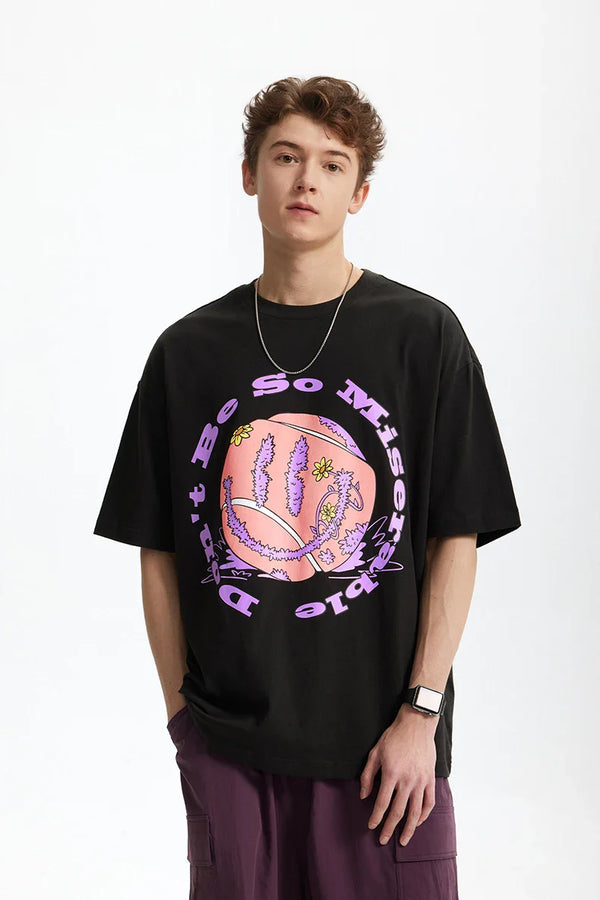 Smiley Sundaze Serve Up Positivity T-Shirt alternatif görünüm