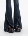 Women Classic High Waisted Bell Denim