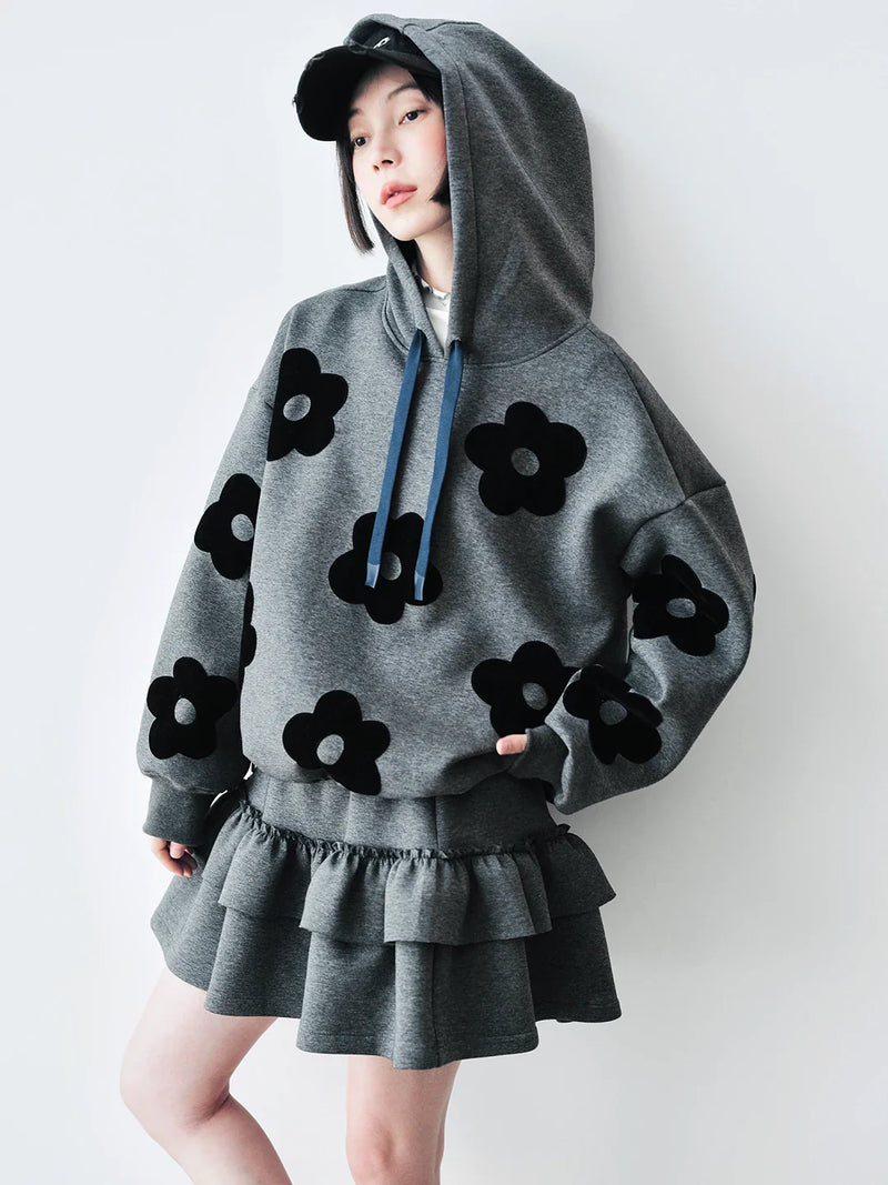 Autumn Floral Patch Sweatshirt