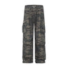 Heritage Rinse Woodland Print Wide Denim