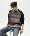 Raglan Block Street Crewneck