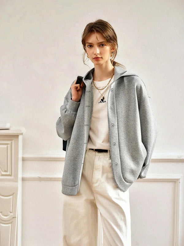 Knit Drop Casual Street Hood