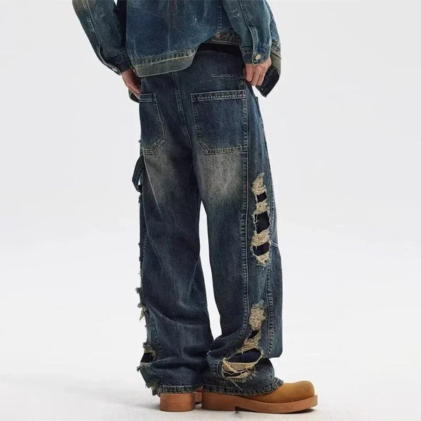 Heritage Faded Cutting Bell Leg Denim alternatif görünüm