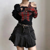 Midnight Obsidian Irregular Spliced T-Shirt