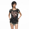 Dirty-Art Aesthetics Tattoo Print T-Shirt