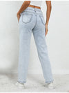 Versatile Everyday Mid-Waisted Light Blue Denim