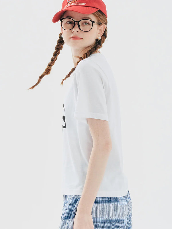 Fresh-Wave Sharp-Cut Floral Print White T-Shirt alternatif görünüm