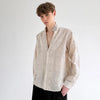 Pearl Inlay Panel Luxury Long Shirt