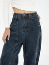 Vintage Yüksek Bel Jean Pantolon, kombin görünüm — Navra Wear