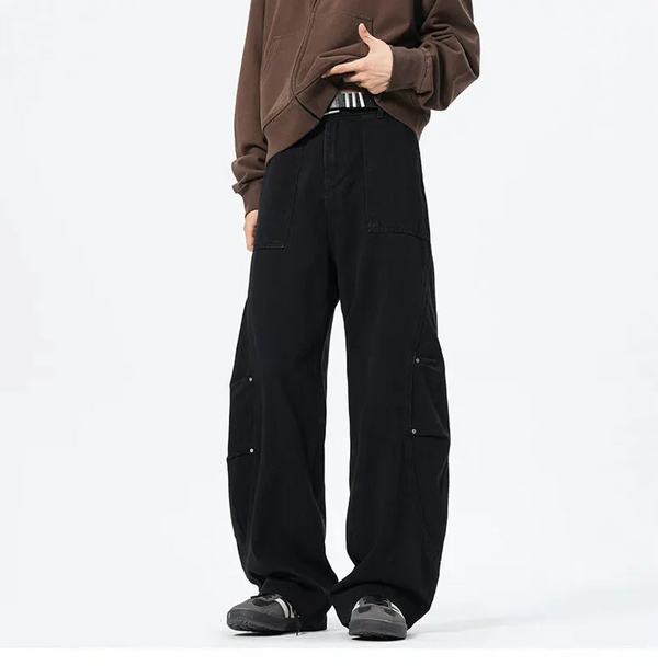 Personality Mosaic Relaxed Classic Denim