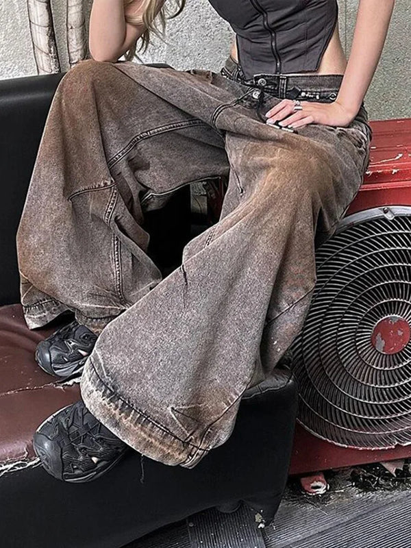 Raw Hem Realness Batik Rinse High Denim alternatif görünüm