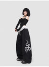 Snake Lace Hip Trousers
