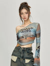 Women Dark-Craft Mesh Long Sleeve T-Shirt