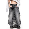 Men Classic Cut Burr Mosaic Relaxed Denim