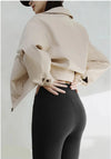 Black High-Rise Yoga Trousers