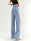 Women Comfort Thin Summer Style High-Rise Denim