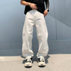 Versatile White Western Style Classic Easy Cut Denim